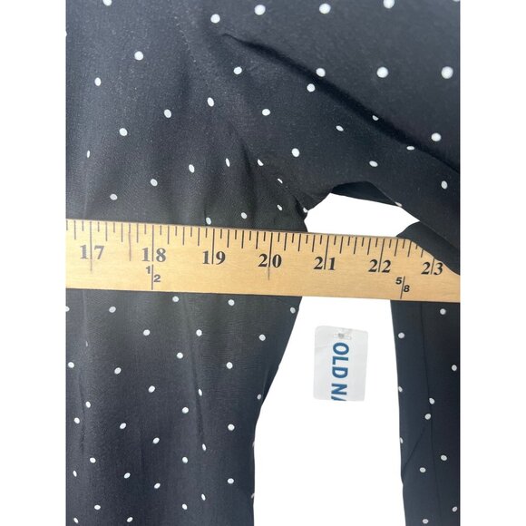 Old Navy Womens Black Polka Dot Dress With Back Zipper Detail Size Large - Picture 3 of 11